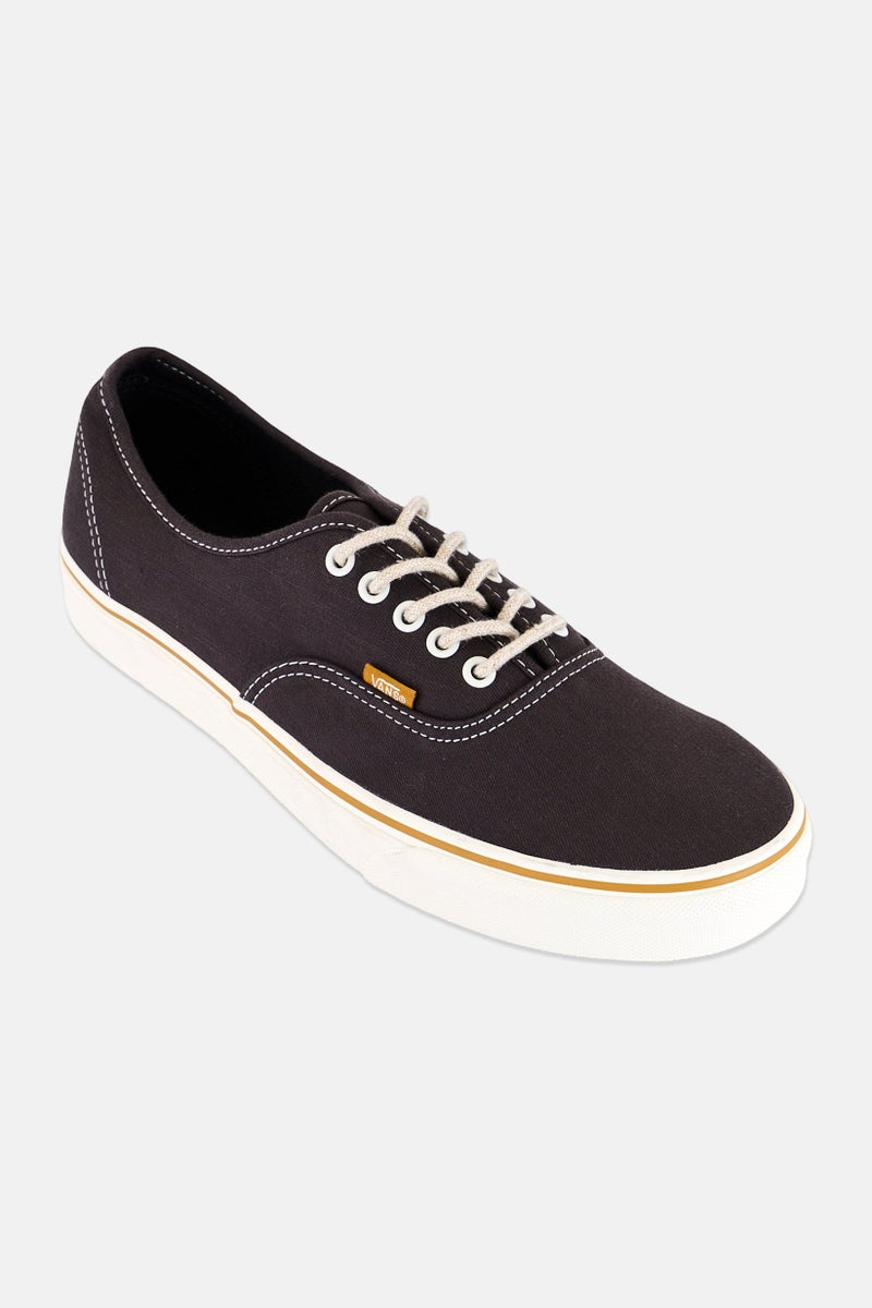 VANS Men Authentic Lace Up Skateboarding Shoes, Dark Grey - Image 1