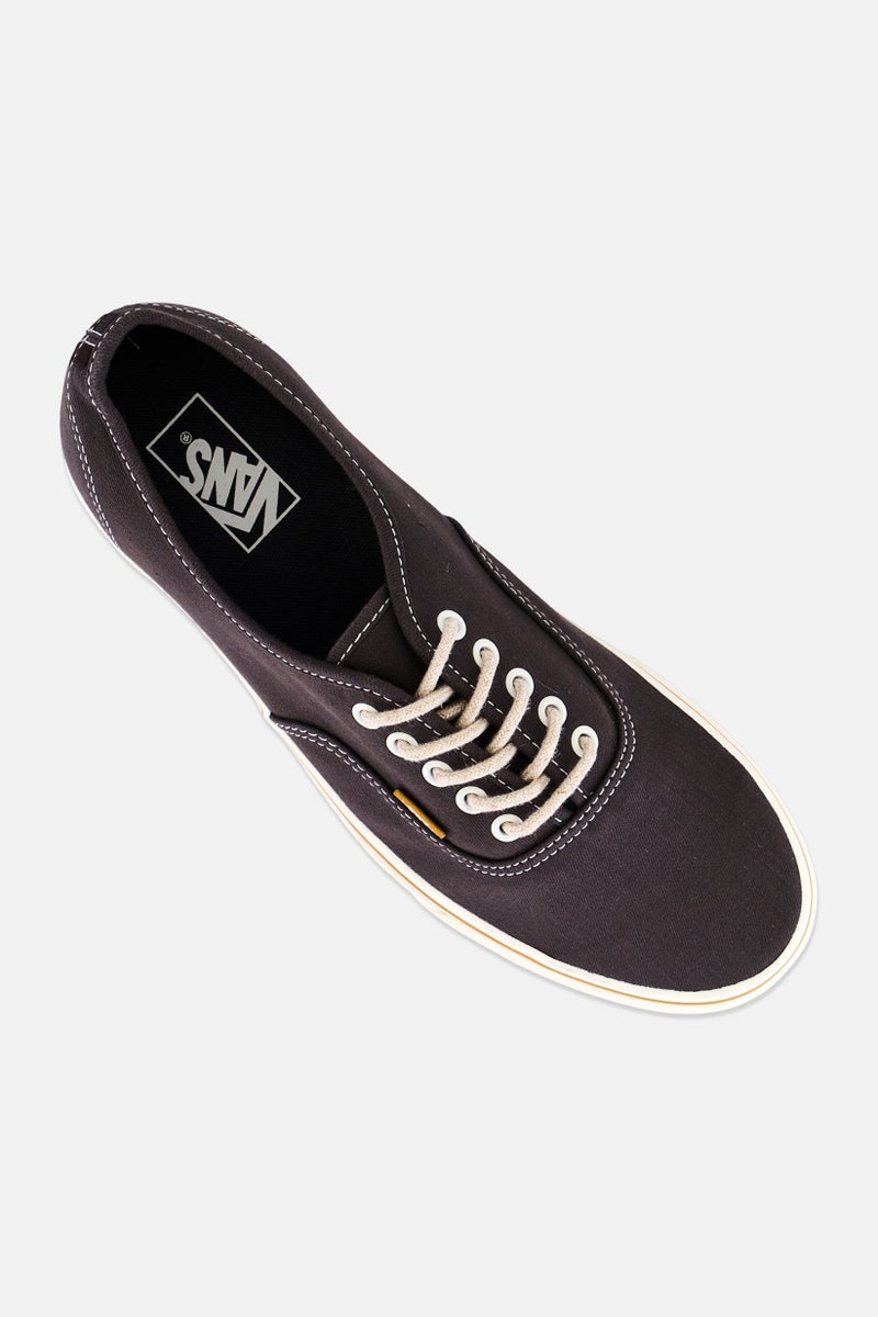 VANS Men Authentic Lace Up Skateboarding Shoes, Dark Grey - Image 3