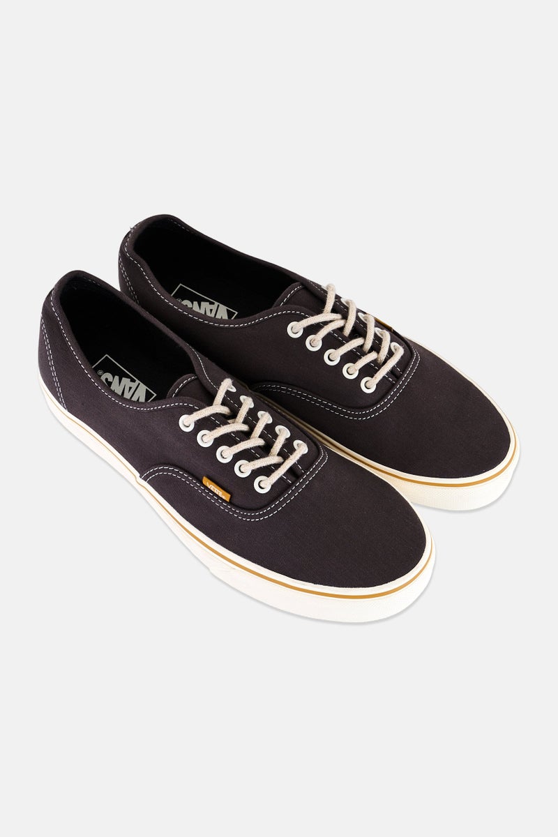 VANS Men Authentic Lace Up Skateboarding Shoes, Dark Grey - Image 4