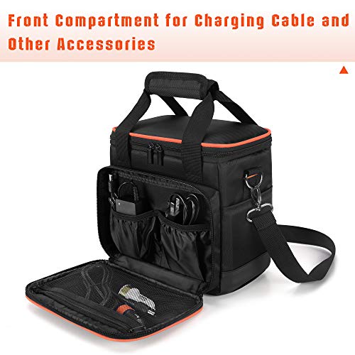 Trunab Travel Carrying Bag Compatible with Jackery Explorer160/240/300, Portable Power Station Storage Case with Waterproof Bottom and Front Pockets for Charging Cable and Accessories - Image 2