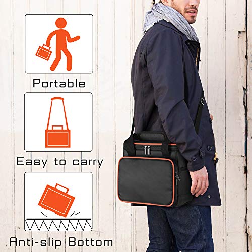 Trunab Travel Carrying Bag Compatible with Jackery Explorer160/240/300, Portable Power Station Storage Case with Waterproof Bottom and Front Pockets for Charging Cable and Accessories - Image 5