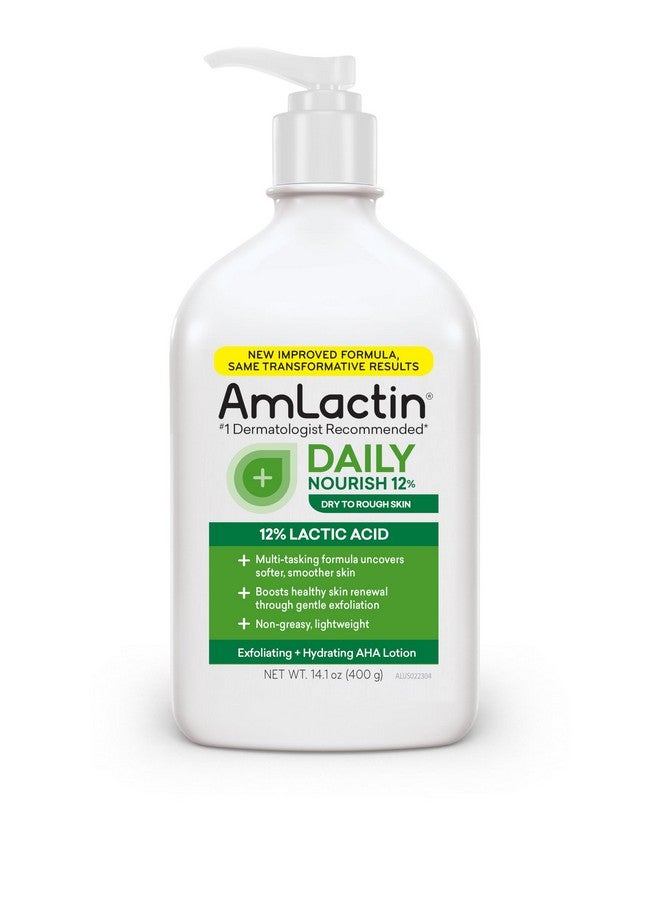 AmLactin Daily Nourish 12% - 14.1 oz Body Lotion with 12% Lactic Acid - Exfoliator and Moisturizer for Dry Skin (Packaging May Vary) - Image 1