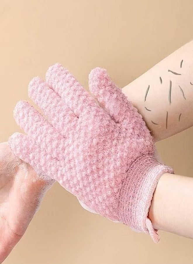 Five-finger scrub towel, shower gloves, frosted shower mud shower tools, frosted bath towel, cleaning tool, shower gloves, 2 pairs - Image 4