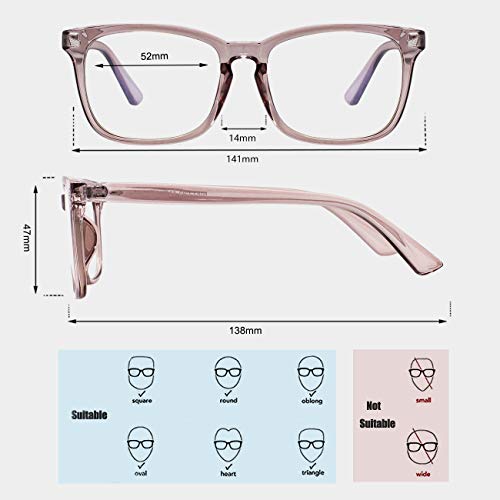 MAXJULI Blue Light Blocking Glasses,Computer Reading/Gaming/TV/Phones Glasses for Women Men(Light Coffee) - Image 3