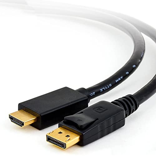 axGear DisplayPort to HDMI Cable DP to HDMI Ultra HD 4K Video Display Converter 3 Ft - Image 3