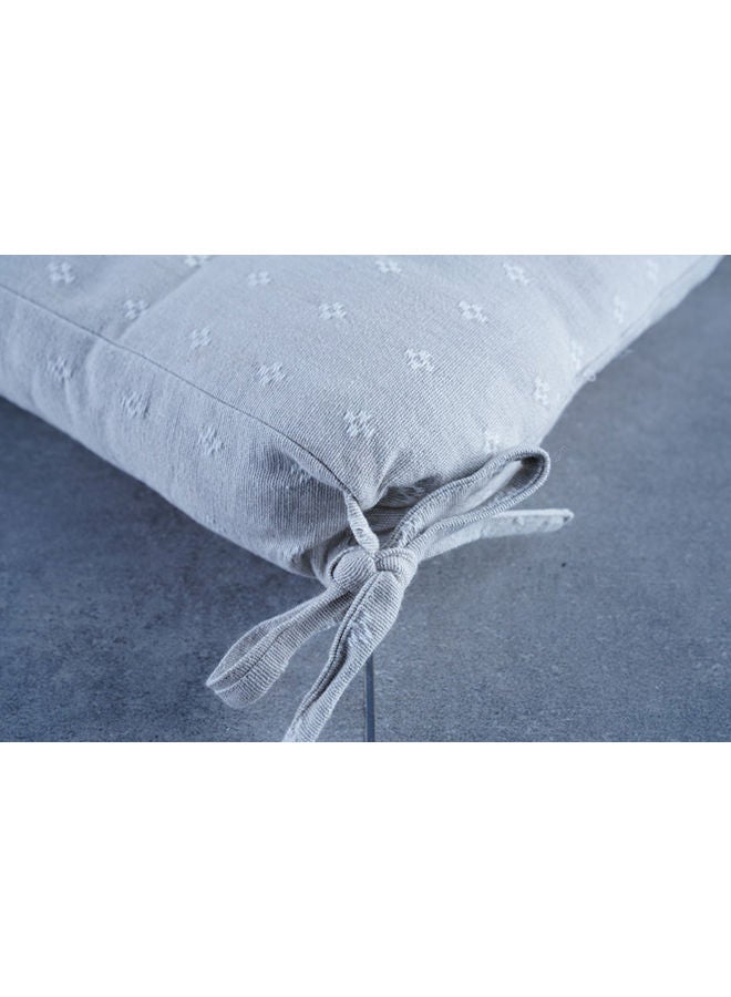 Pan Home وسادة كرسي Serenity المزخرفة 40x40 سم | رمادي | حشوة من البوليستر - Image 4