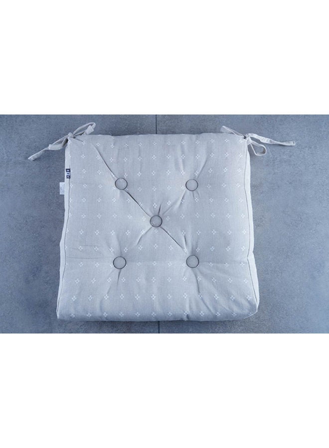 Pan Home وسادة كرسي Serenity المزخرفة 40x40 سم | رمادي | حشوة من البوليستر - Image 3