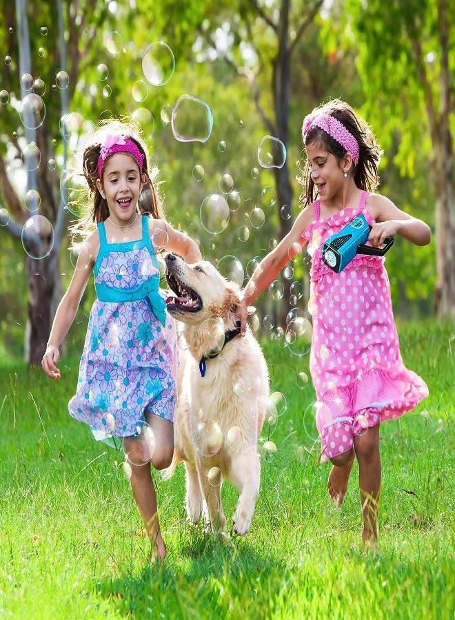 Bubble Gun for Kids, Fun and Delightful Design with Wand 8 Holes, LED Light, Bubble Solution and Batteries for Birthdays, Parties, Valentine's Day, Outdoors, Special Kids Gifts  - Image 4