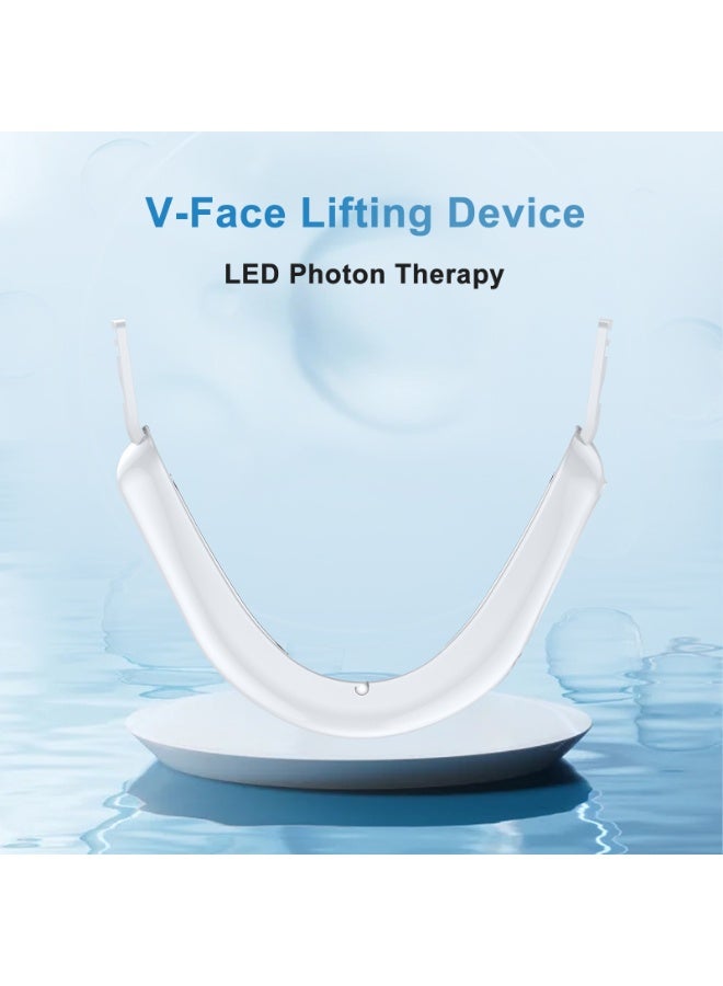 Micro-Current Red & Blue Light Face Slimmer - Vibration Lifting V-Line Skin Rejuvenation Beauty Device - Image 5