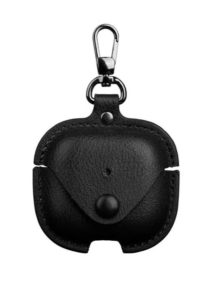 JAJEEK AirPods 4 2024 Case – PU Leather Anti-Scratch Protective Cover with Keyring, Stylish Case for AirPods 4 2024, Durable & Shockproof, Slim Fit Design - Image 4