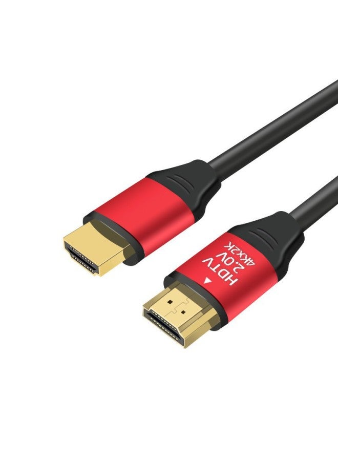 4Khdmi HD Cable 2.1 Version 2K4K8K144hz Computer TV Monitor Set-top Box 8K Projector Ps-Color:Red Aluminum Shell 4K-Line Length:20m - Image 1