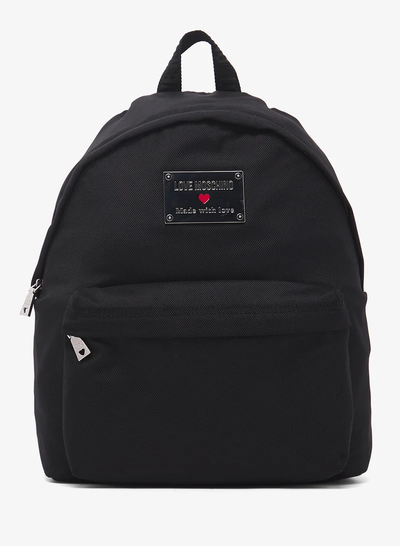 لوف موسكينو Zip over top handle backpack