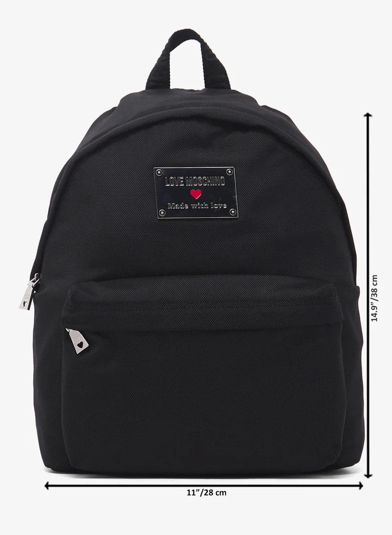 لوف موسكينو Zip over top handle backpack