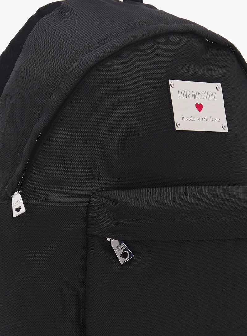 لوف موسكينو Zip over top handle backpack