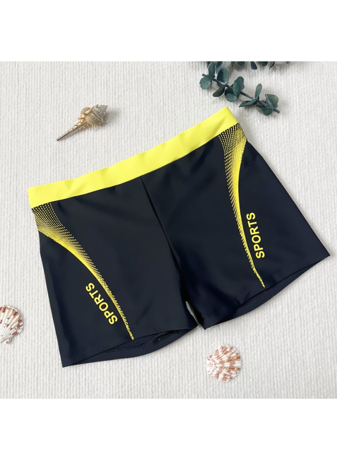 Generic Swimming Trunks Men's Boxer Fashion Anti-embarrassment Comfortable Adult Hot Spring Beach Resort Swimming Pool Men's Swimming Trunks-Color:Blue-Size:Average Size (50.00 Kg-72.50 Kg  - Image 3