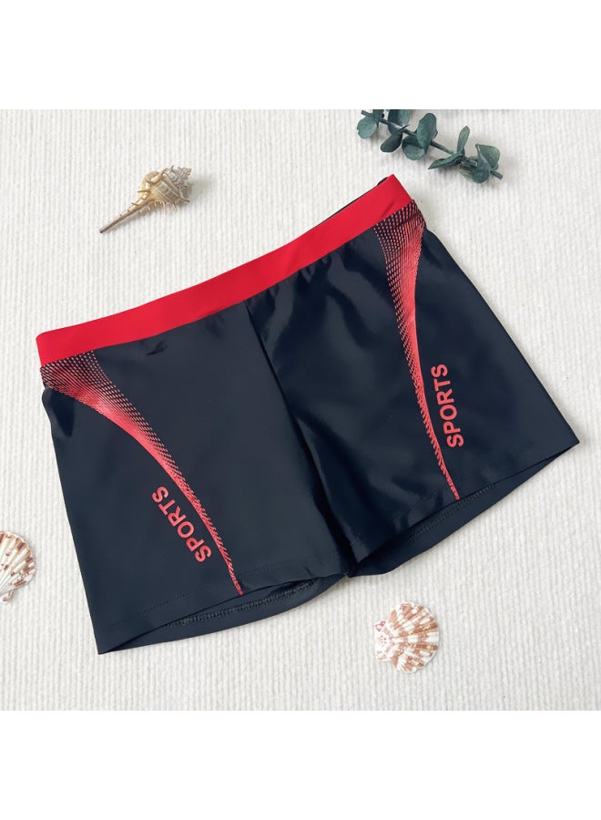 Generic Swimming Trunks Men's Boxer Fashion Anti-embarrassment Comfortable Adult Hot Spring Beach Resort Swimming Pool Men's Swimming Trunks-Color:Blue-Size:Average Size (50.00 Kg-72.50 Kg  - Image 4
