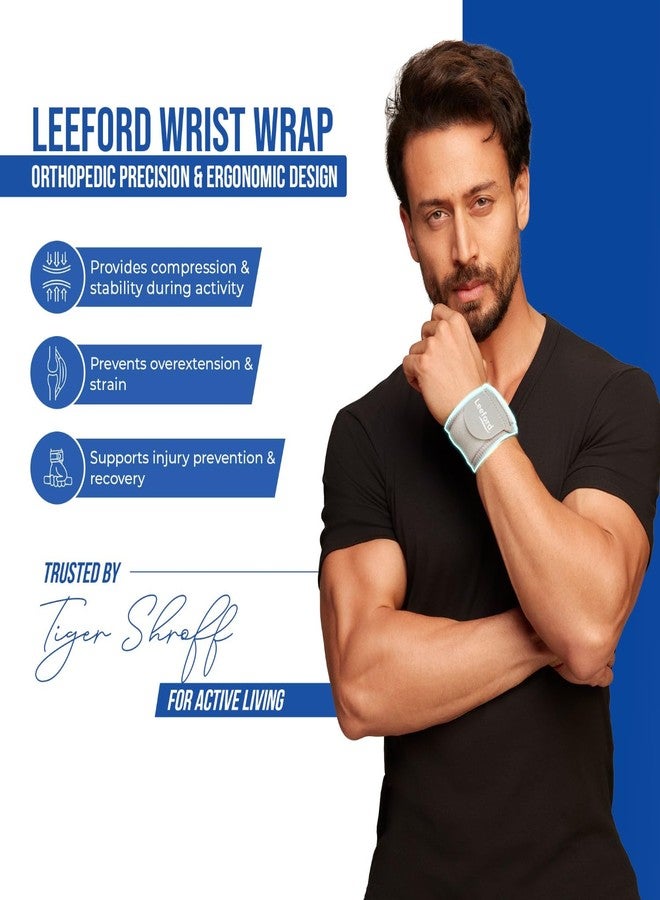 Leeford Wrist Wrap for Men & Women | Adjustable Neoprene Sports Wrist Support Band for Pain Relief | Compression Wrap for Boxing, Deadlift & Gym Workout | Universal Size - Image 3