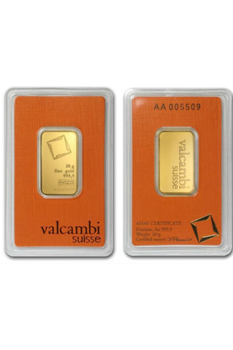 فالكامبي سبيكة ذهب خالص عيار 24 قيراطًا من فالكامبي سويس، وزن 20 غرامًا، عيار 999.9 - Image 2