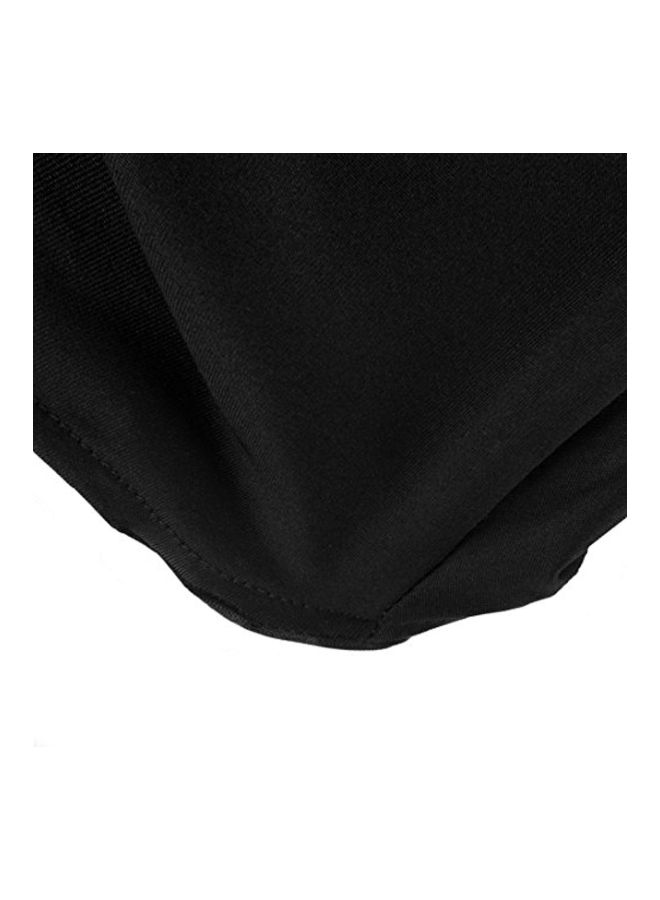 NIBEMINENT Stretch Folding Chair Cover Black 8.5x6x1.5inch - Image 2