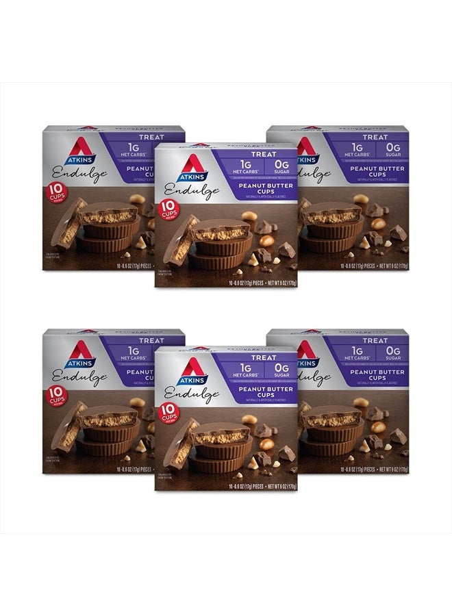 Atkins أكواب زبدة الفول السوداني من إندولج، المفضلة للحلويات، منخفضة الكربوهيدرات، 0 جرام سكر، 60 قطعة - Image 1