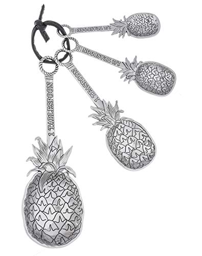 GANZ Measuring Spoons w/o Color - Pineapples (4 pc. set) - Image 2