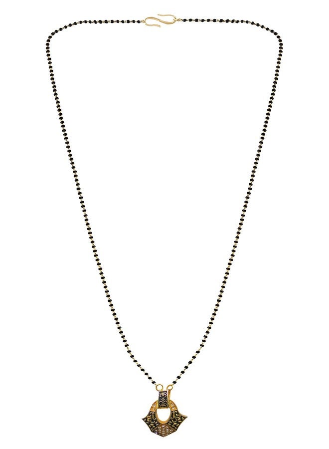 TGK Gold Plated Mangalsutra Pendant with Chain for Women (Style_10) - Image 1