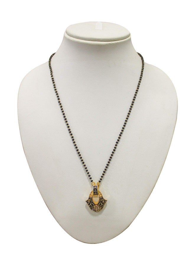 TGK Gold Plated Mangalsutra Pendant with Chain for Women (Style_10) - Image 2
