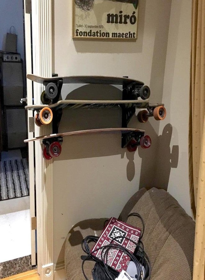 StoreYourBoard Longboard Wall Rack, Triple Longboard Storage - Image 5