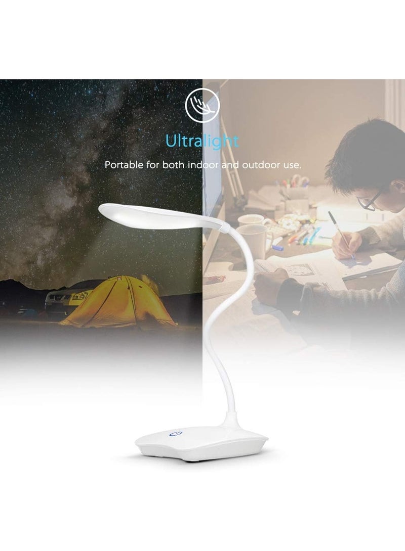 بريمو بلس مصباح مكتبي LED قابل لإعادة الشحن USB لحماية العين باللون الأبيض أبيض - Image 4