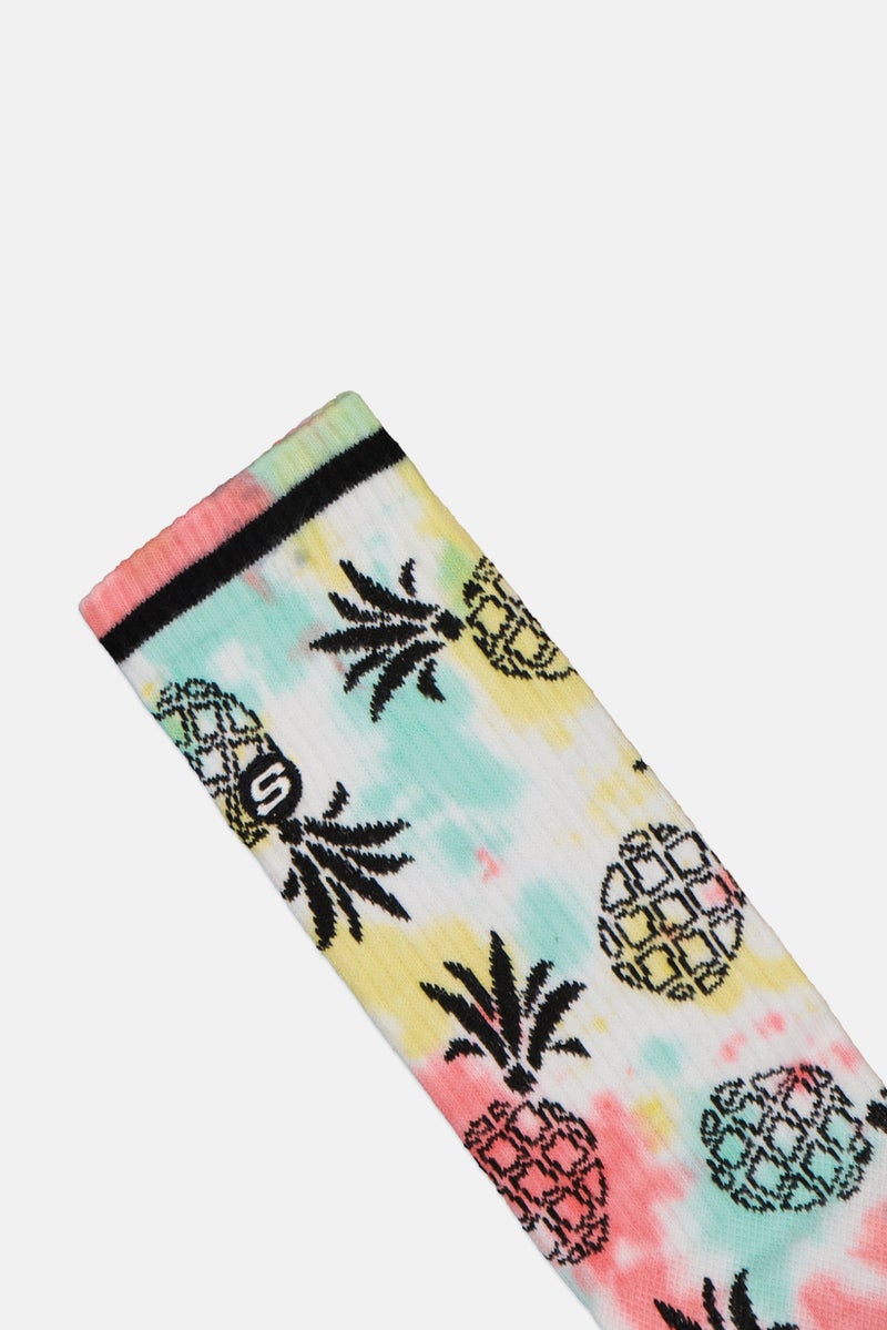 SKECHERS Women Graphic Print Crew Socks, Multicolor - Image 3