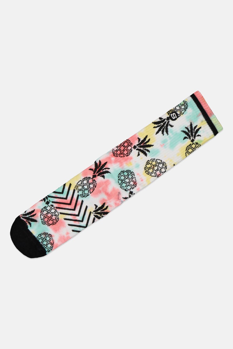 SKECHERS Women Graphic Print Crew Socks, Multicolor - Image 4