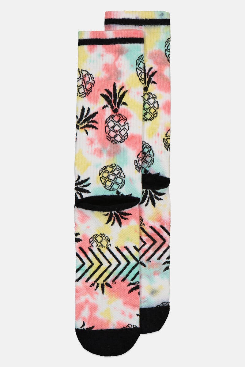 SKECHERS Women Graphic Print Crew Socks, Multicolor - Image 2
