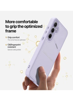 DUX DUCIS DUX DUCIS Rafi II Series Case for Samsung Galaxy A55 5G Case Wallet with Kickstand and Credit Card Holder Compatible with MagSafe Leather Heavy Duty Protective Case Cover (Purple)  - Image 5