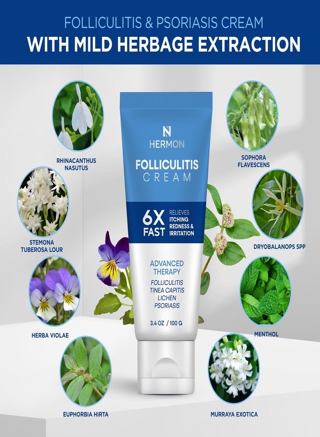 Hermon Folliculitis Cream: Effective for Folliculitis Scalp Face and Body 100g - Image 3