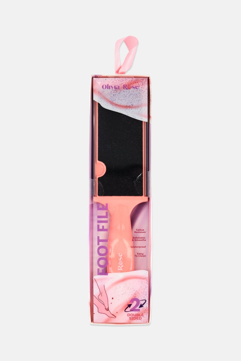 Olivia Rose Plastic Double Sided Foot FIle - Image 1
