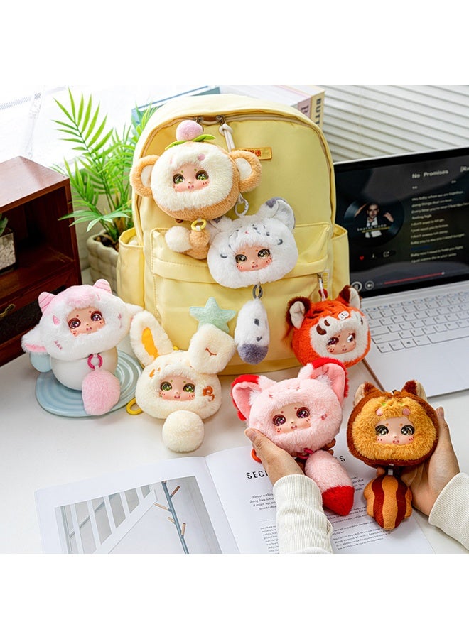 Dreamer 7-PACKS Bag Pendant,  Series Vinyl Plush Toy, Soft Hair, Setachable Tail and Hanging Rope - Image 2