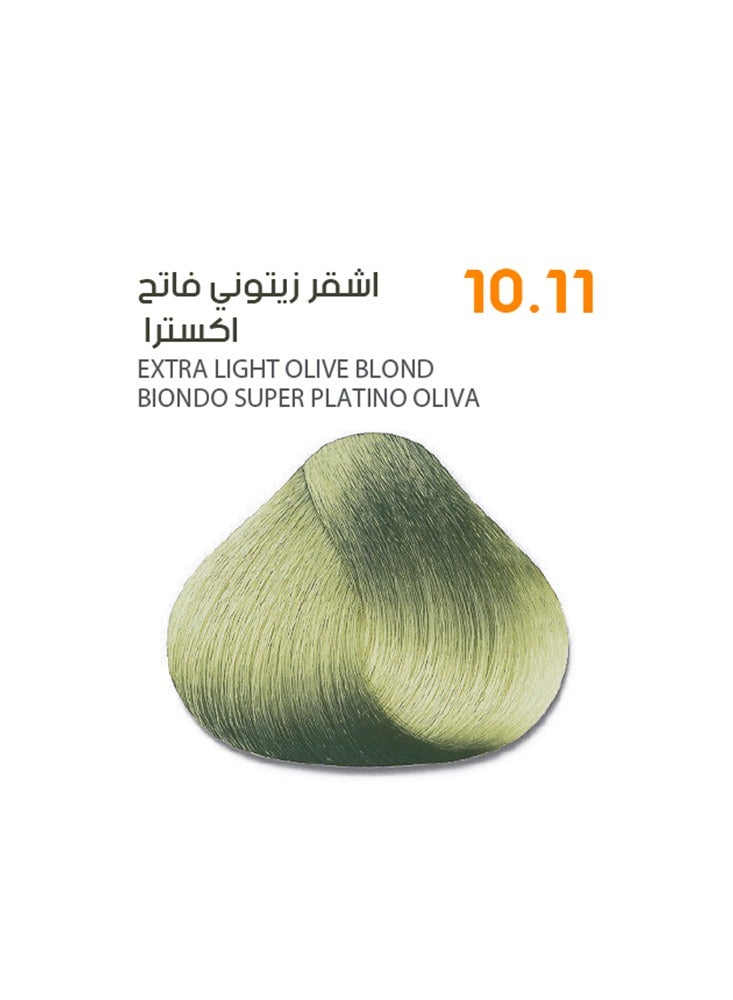 SAVOO Hair Color Cream #10.11 Extra Light Olive Blonde – Permanent Hair Dye with Oil Plex & Plant Extracts | 100ml | Cool Blonde with Green Undertones for Brass Neutralization & Grey Coverage - Image 1
