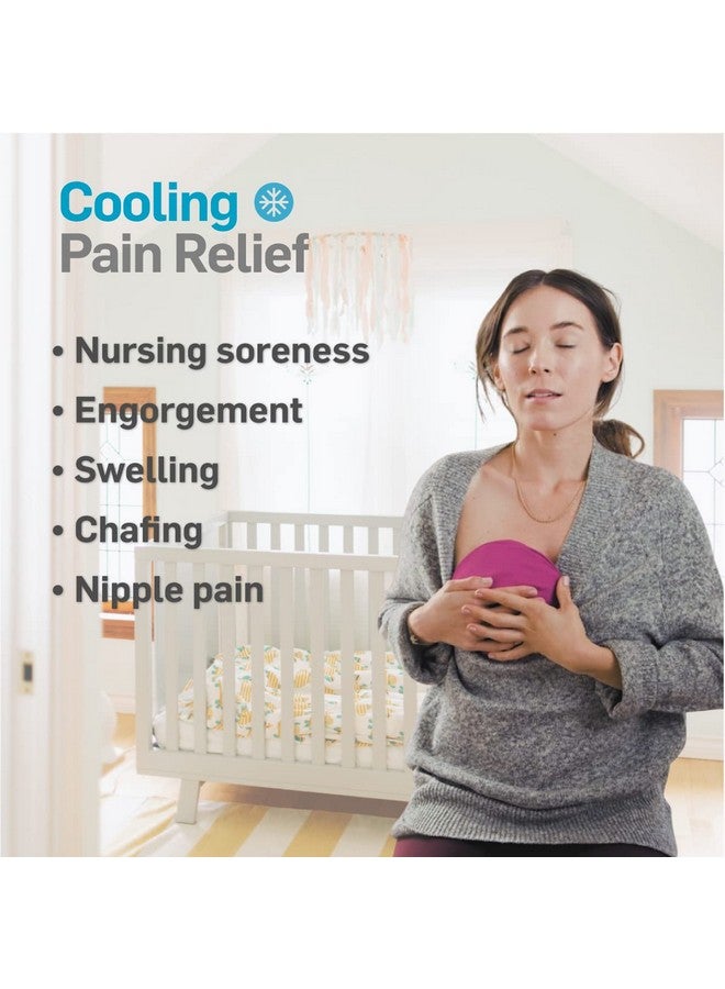 NatraCure Reusable Breast Ice Packs & Breastfeeding Gel Cooling Pads - Nipple Ice Packs for Breastfeeding, Breastfeeding Discomfort, Soreness, Nipple Pain, Mastitis, Engorgement Relief - 2 PK - Image 1