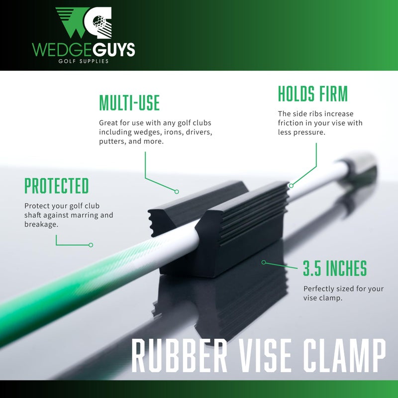 Wedge Guys Rubber Vise Clamp for Golf Club Repair Regripping Reshafting Refinishing Custom Refurbishment & Replacement – Snugly Protects All Golf Club Shafts, Wedges Irons Drivers Putters & More - Image 2