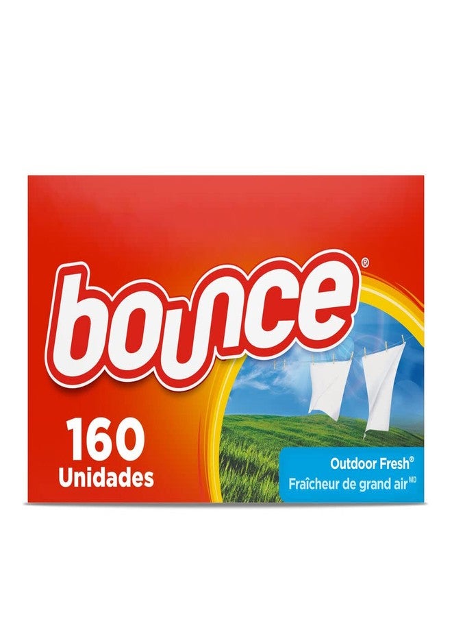 Bounce Fabric Softener Sheets, Orange Outdoor Fresh 160.0 Count - Image 1