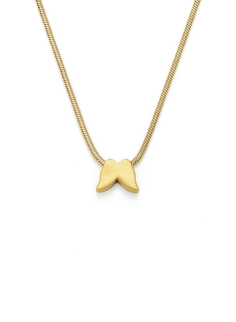 فلافي سلسلة حريمي ذهبية بدلاية بشكل فراشة صغيرة – تصميم أنيق - Image 3