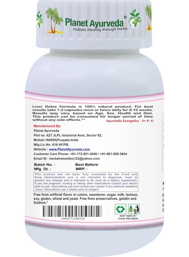 Planet Ayurveda Liver Detox Formula - Natural Liver Detox Supplement, 60 Capsules (Pack of 1) - Image 2