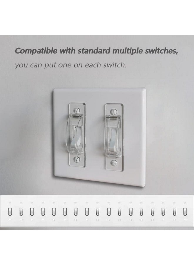 آي ليفابل غطاء مفتاح الإضاءة Ilivable المقاوم للأطفال، يحمي مفتاح الإضاءة الخاص بك من التشغيل أو الإيقاف عن طريق الخطأ من قبل الأطفال والكبار (عبوة واحدة شفافة) - Image 5