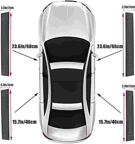 Zteyuzo 4PCS Carbon Fiber Door Sill Protectors Front/Rear Anti-Scratch Entry Guard fit for Ford Bronco - Image 3