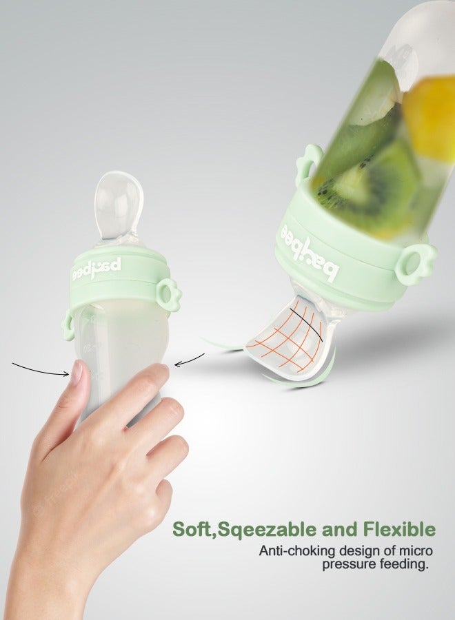 بيبي 2 في 1 علبة  فواكه من السيليكون للرضع - Image 5