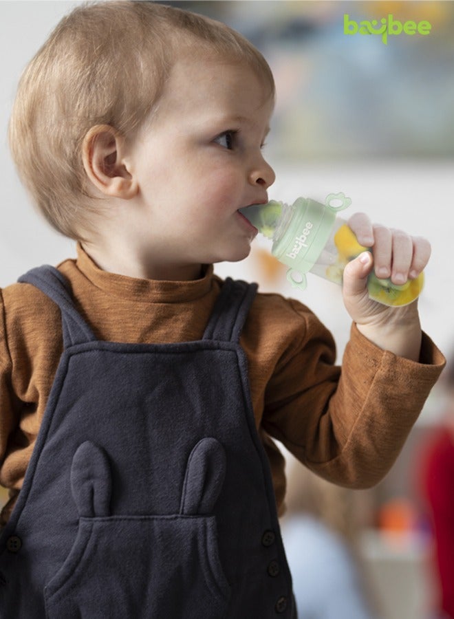 بيبي 2 في 1 علبة  فواكه من السيليكون للرضع - Image 3