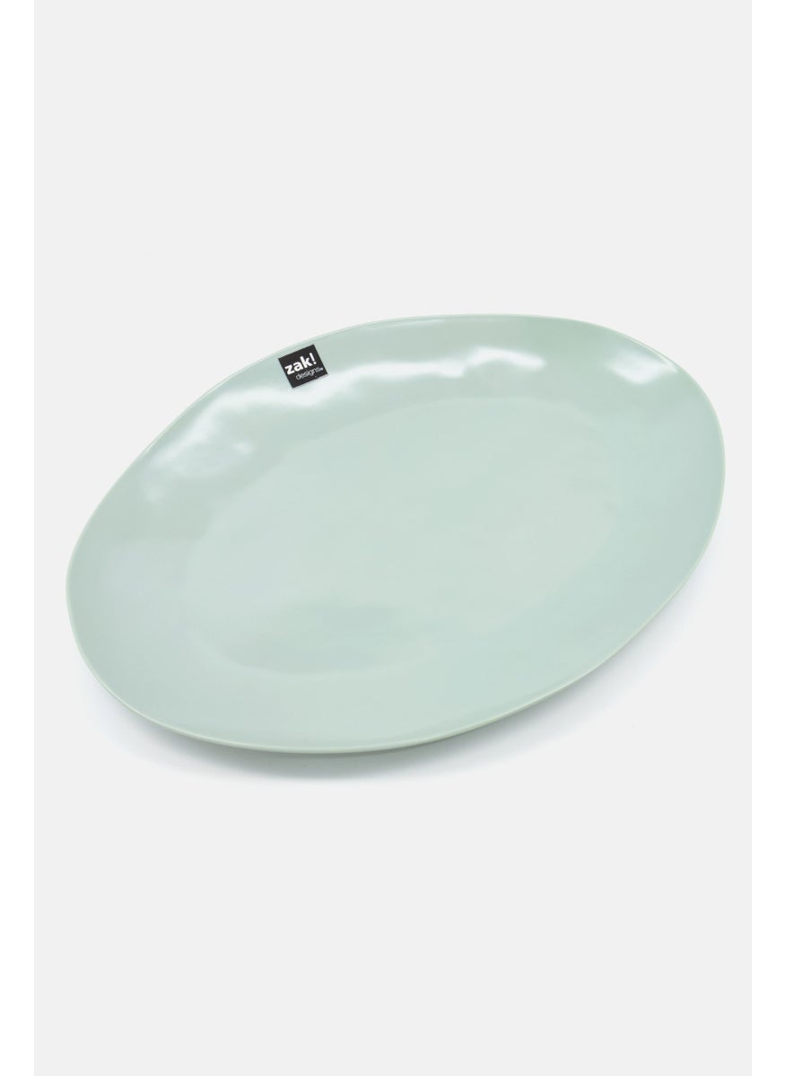 Zak Designs Porcelain Serving Platter, Light Olive  - Image 1