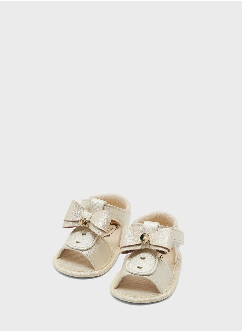 Klin Kids Bow Velcro Sandals