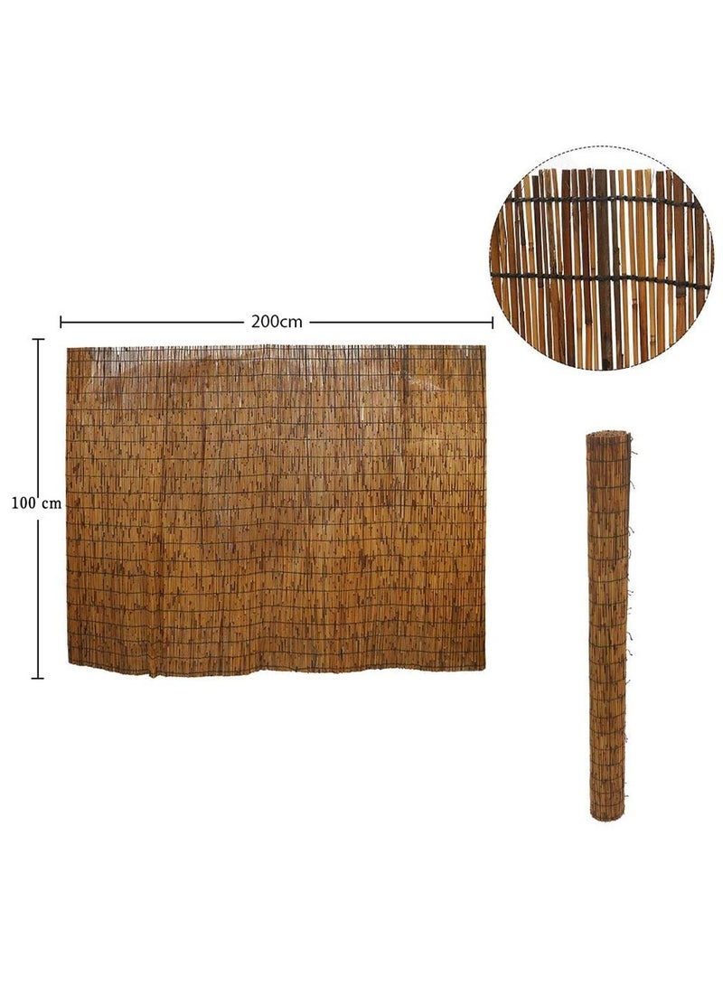 LINGWEI 2pcs Bamboo Blinds Natural Bamboo Roll up Window Blind Privacy Screen for Outdoor Patios Light Filtering Roll Up Blinds Easy Installation for Indoor Outdoor - Image 5