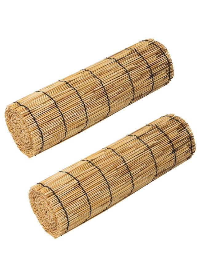 LINGWEI 2pcs Bamboo Blinds Natural Bamboo Roll up Window Blind Privacy Screen for Outdoor Patios Light Filtering Roll Up Blinds Easy Installation for Indoor Outdoor - Image 1